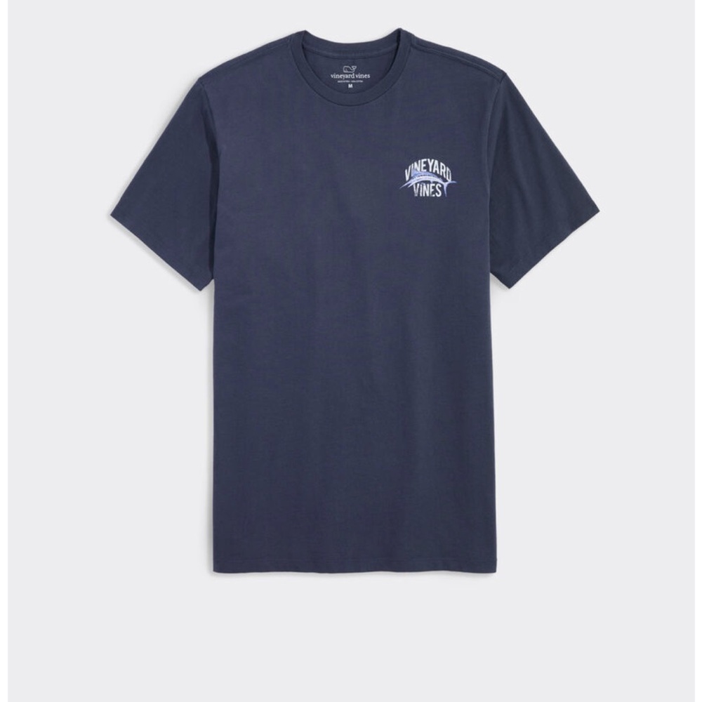 Vineyard Vines Men's Navy T-Shirt Marlin